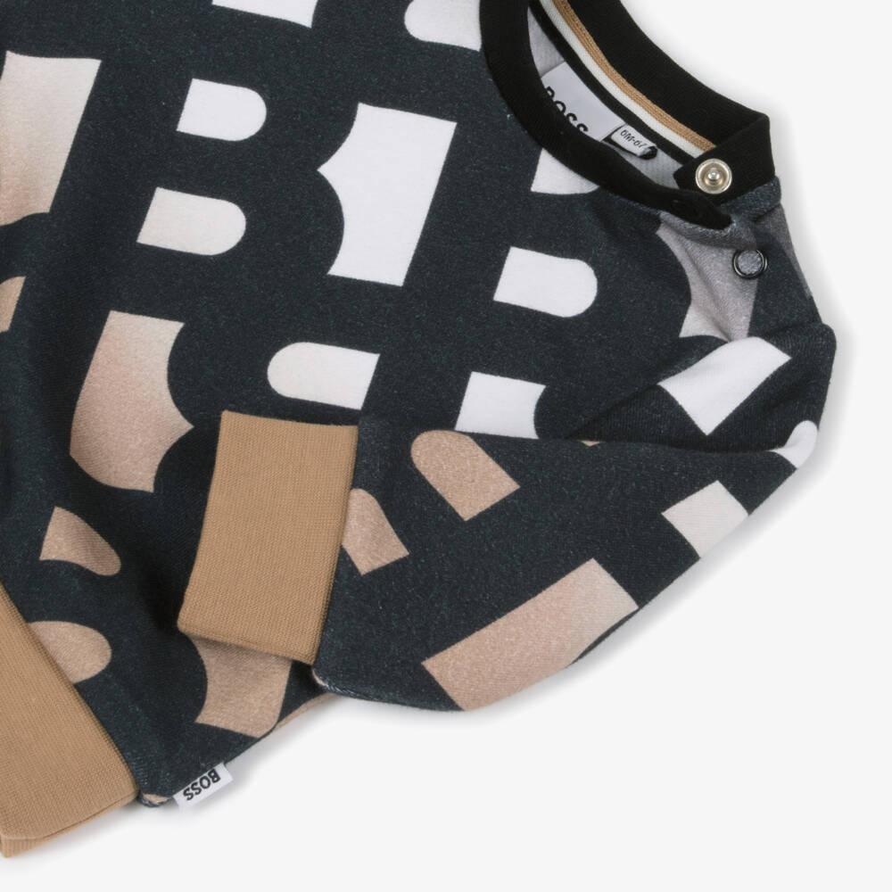 BOSS-Boys Classic Monogram Cotton Sweater | Childrensalon Outlet