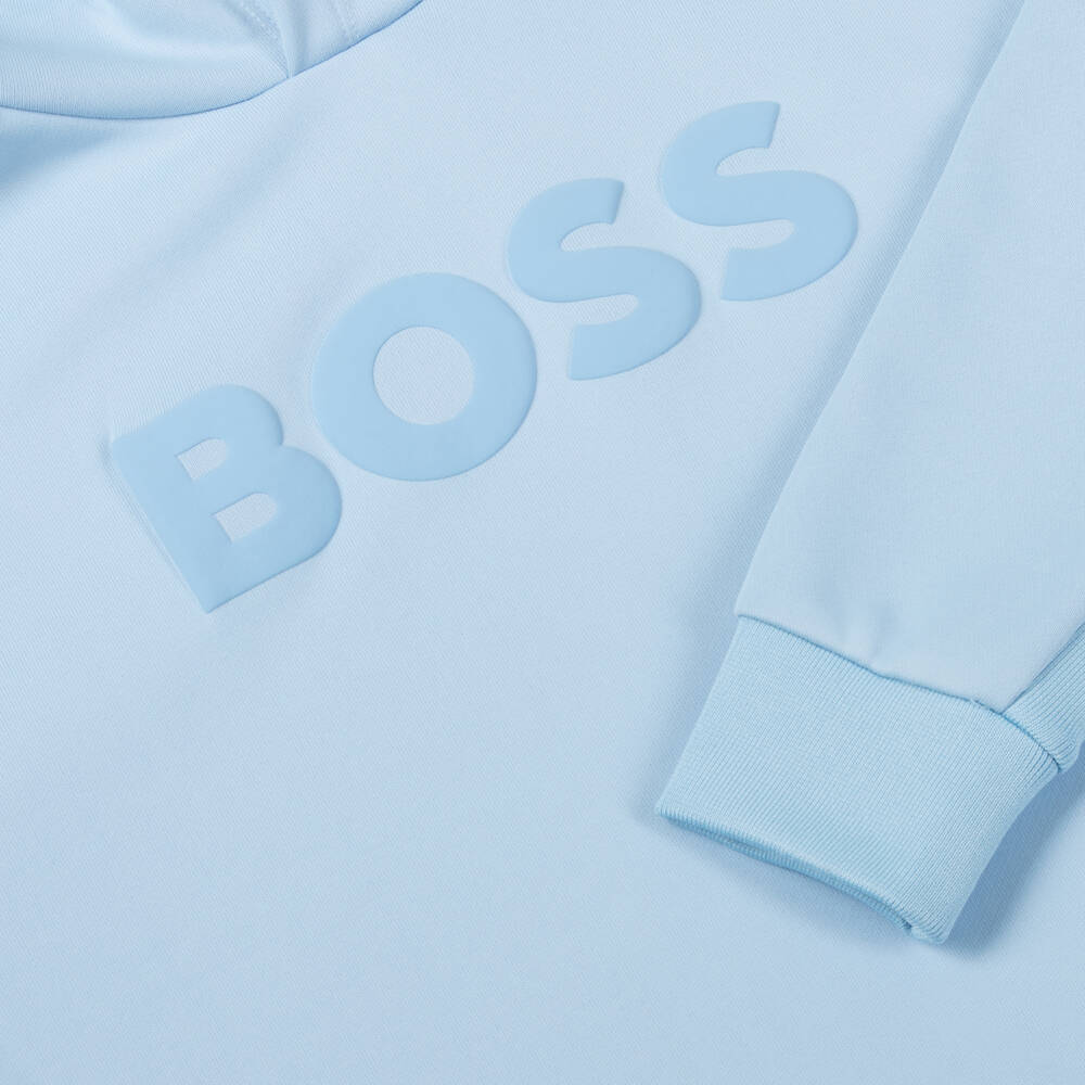 BOSS-Boys Cool Blue Sweatshirt | Childrensalon Outlet