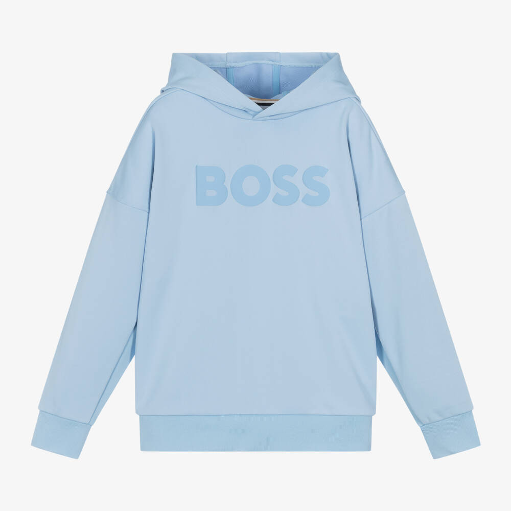 BOSS-Boys Cool Blue Sweatshirt | Childrensalon Outlet
