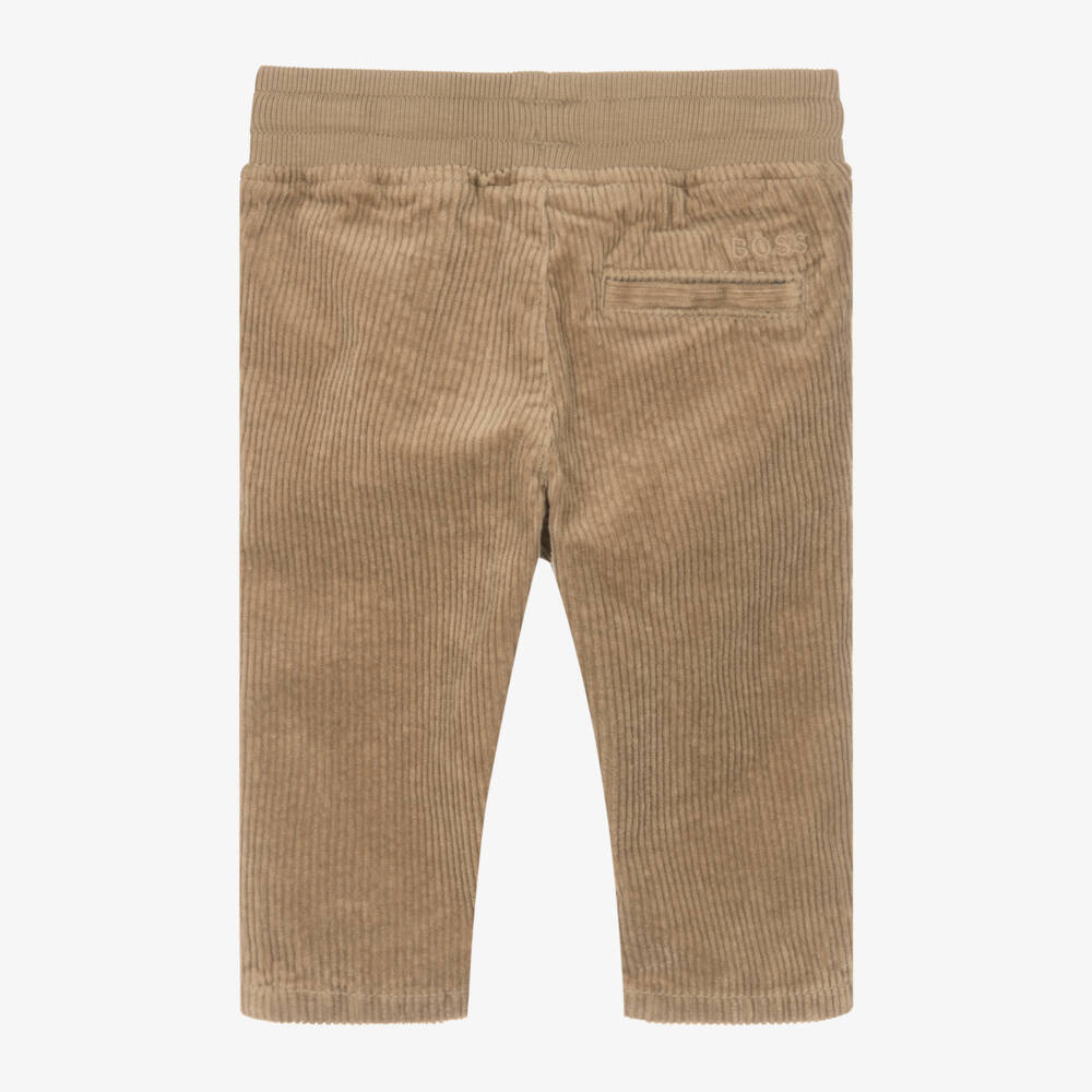 BOSS-Бежевые вельветовые брюки для мальчиков | Childrensalon Outlet