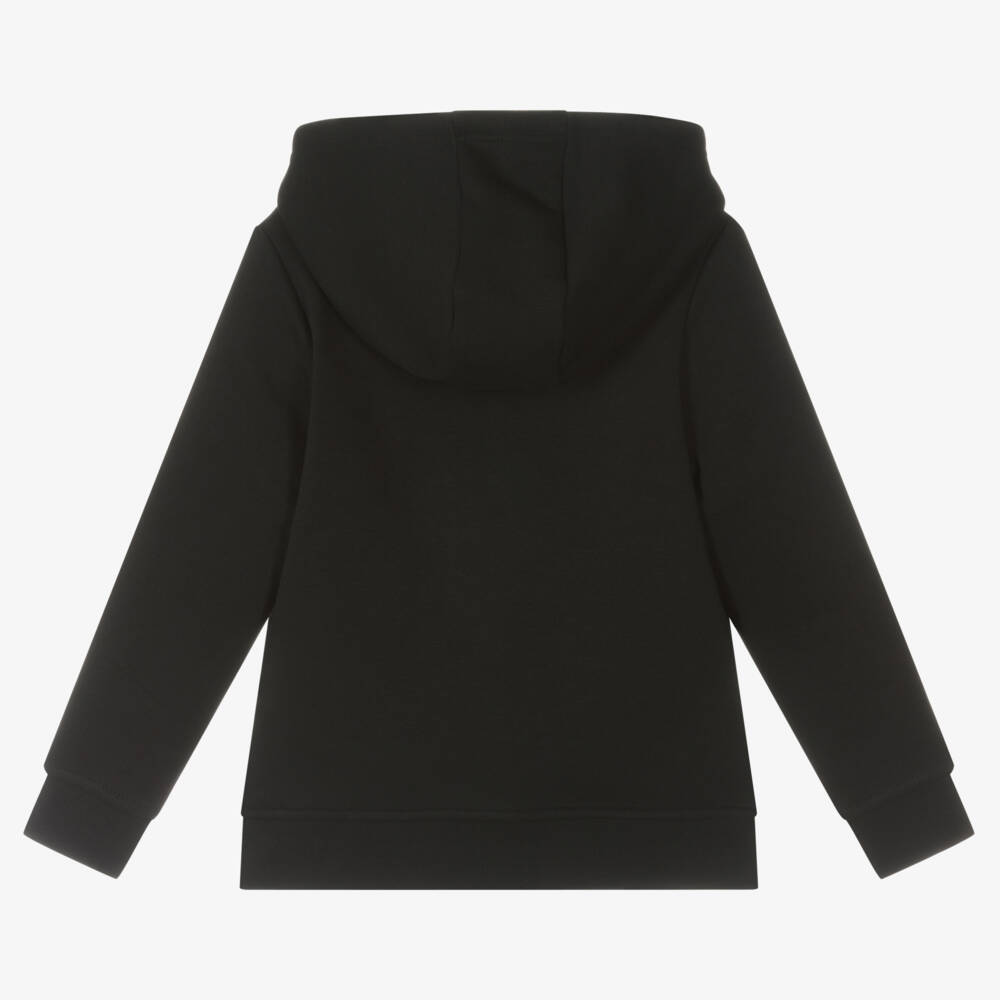 BOSS-Черная хлопковая худи для мальчиков | Childrensalon Outlet
