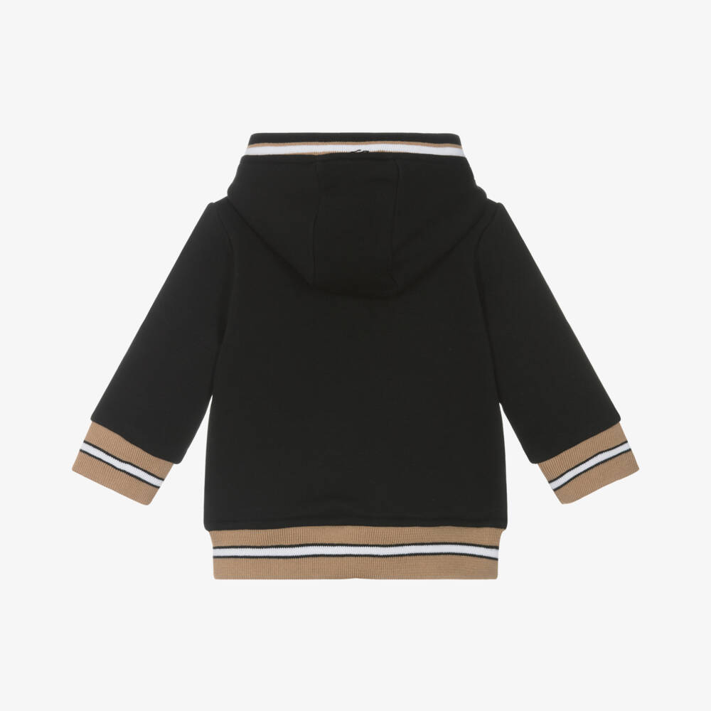 BOSS-Boys Cotton Hoodie with Zip | Childrensalon Outlet