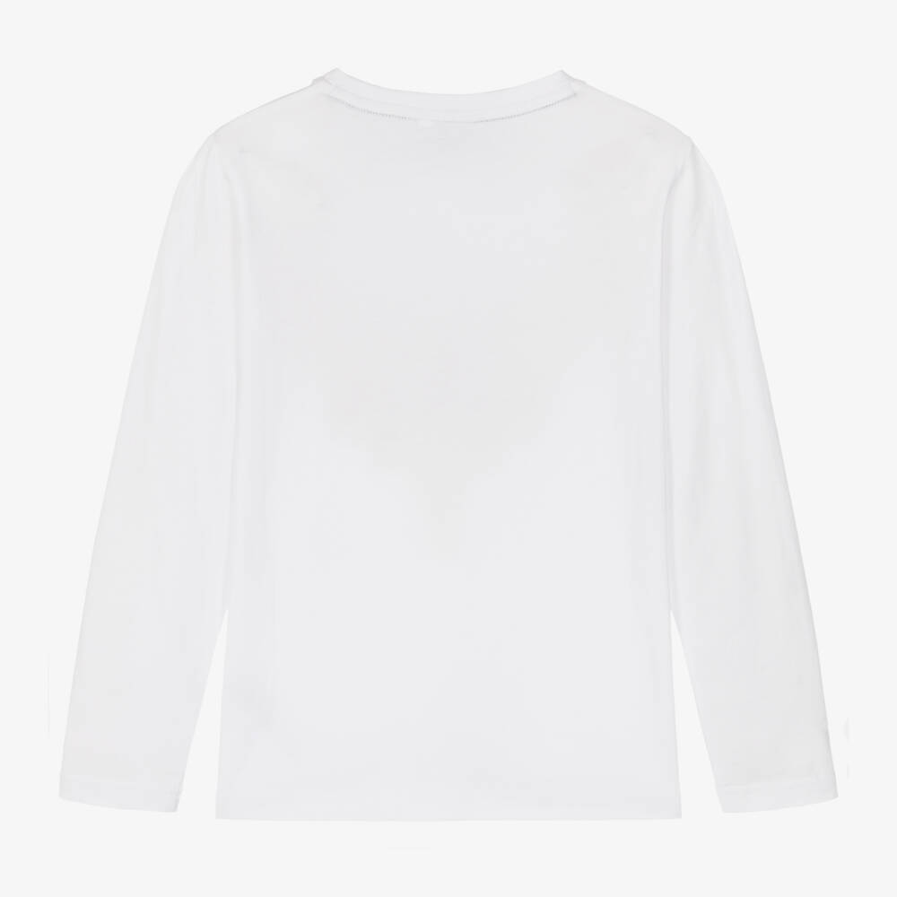 BOSS-Белый хлопковый топ Original 1977 для мальчиков | Childrensalon Outlet