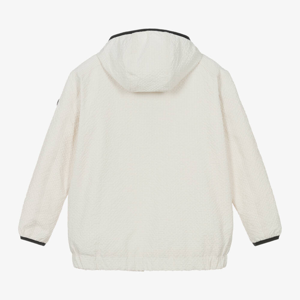 بوس-معطف كريمي بغطاء للرأس للأولاد | Childrensalon Outlet