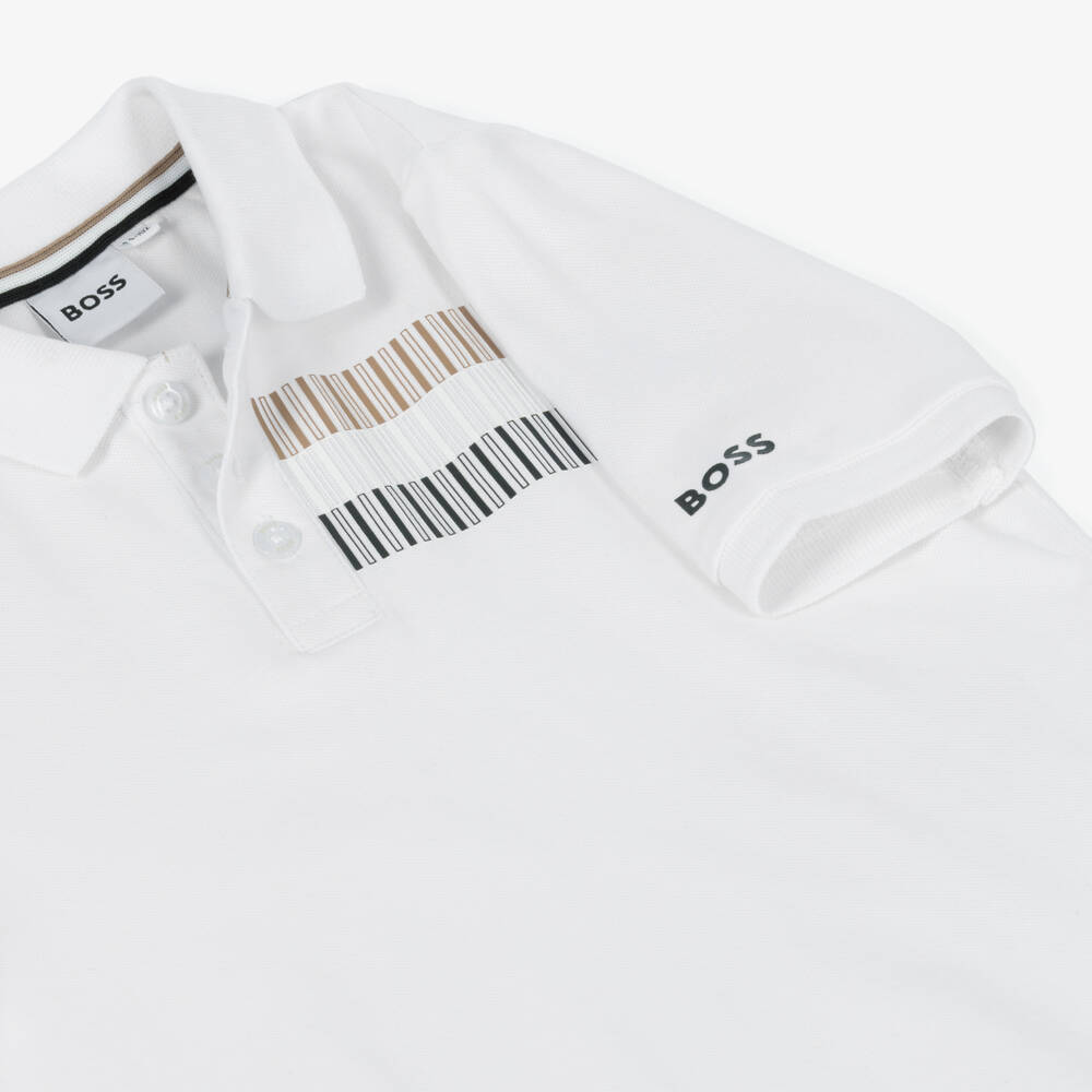 BOSS-قميص بولو قطني نقي للأولاد | Childrensalon Outlet