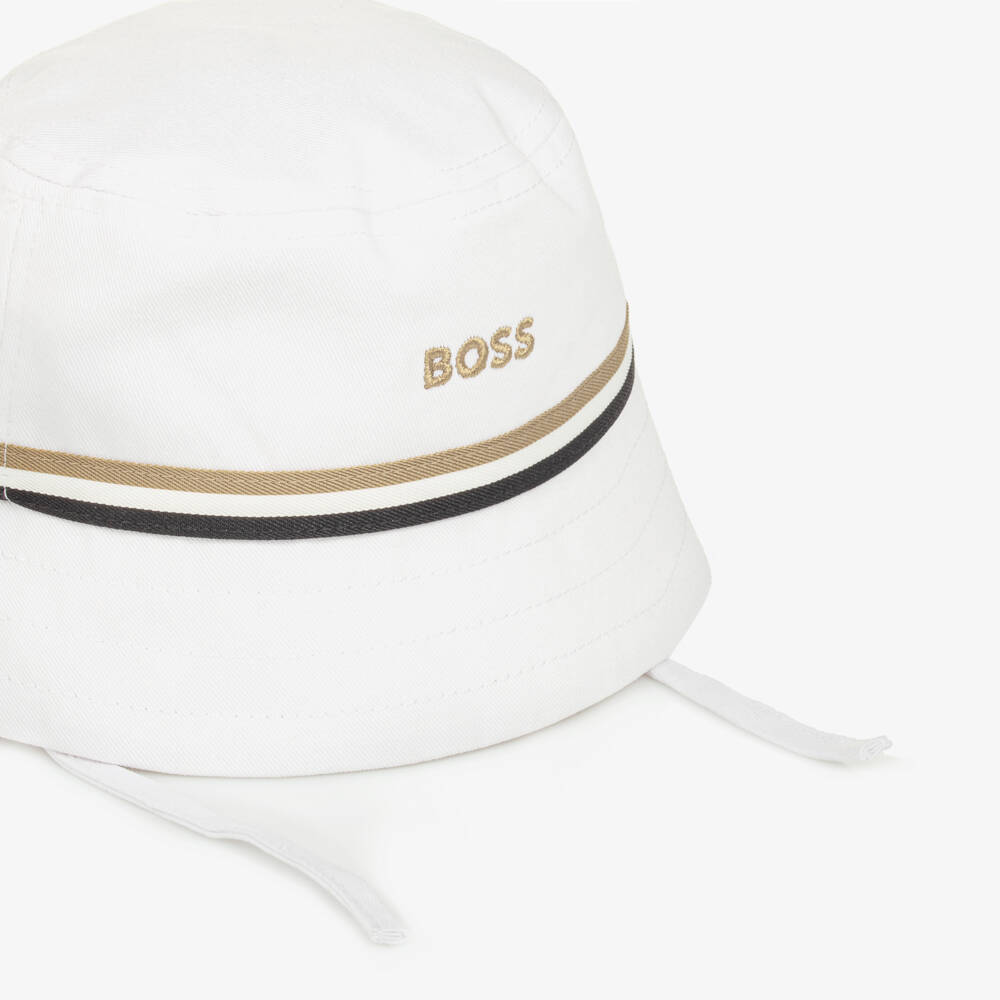 BOSS-Boys Crisp Cotton Sun Hat | Childrensalon Outlet
