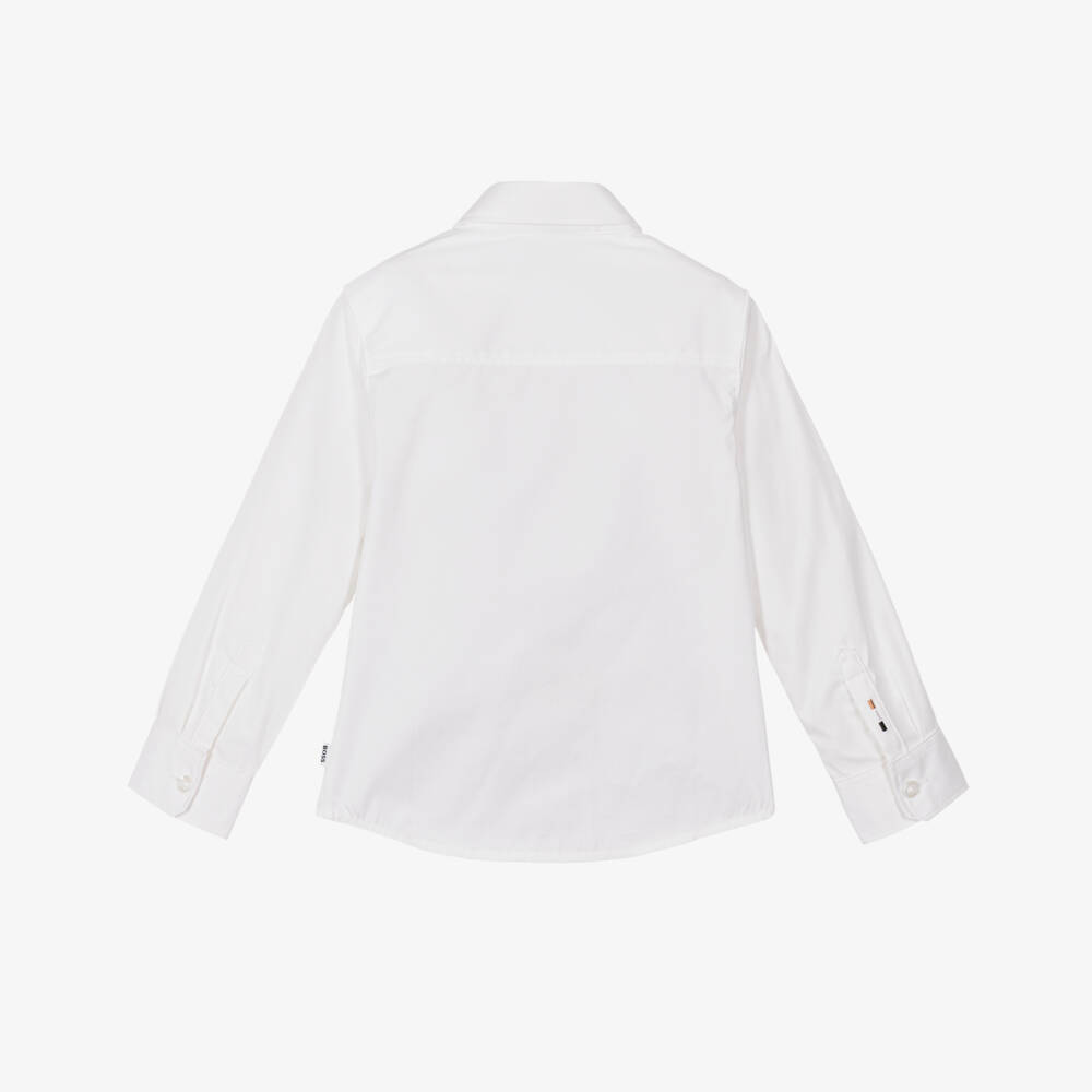 BOSS-Boys Crisp Oxford Cotton Shirt | Childrensalon Outlet