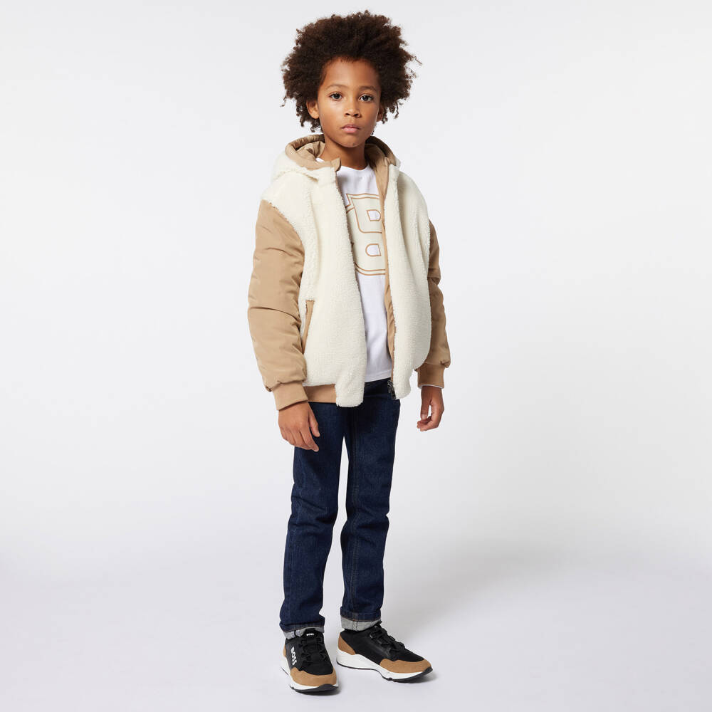 BOSS-Синие джинсы слимы из денима для мальчиков | Childrensalon Outlet