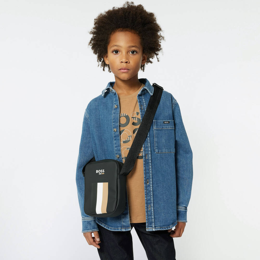 BOSS-Синий джинсовый овершот для мальчиков | Childrensalon Outlet