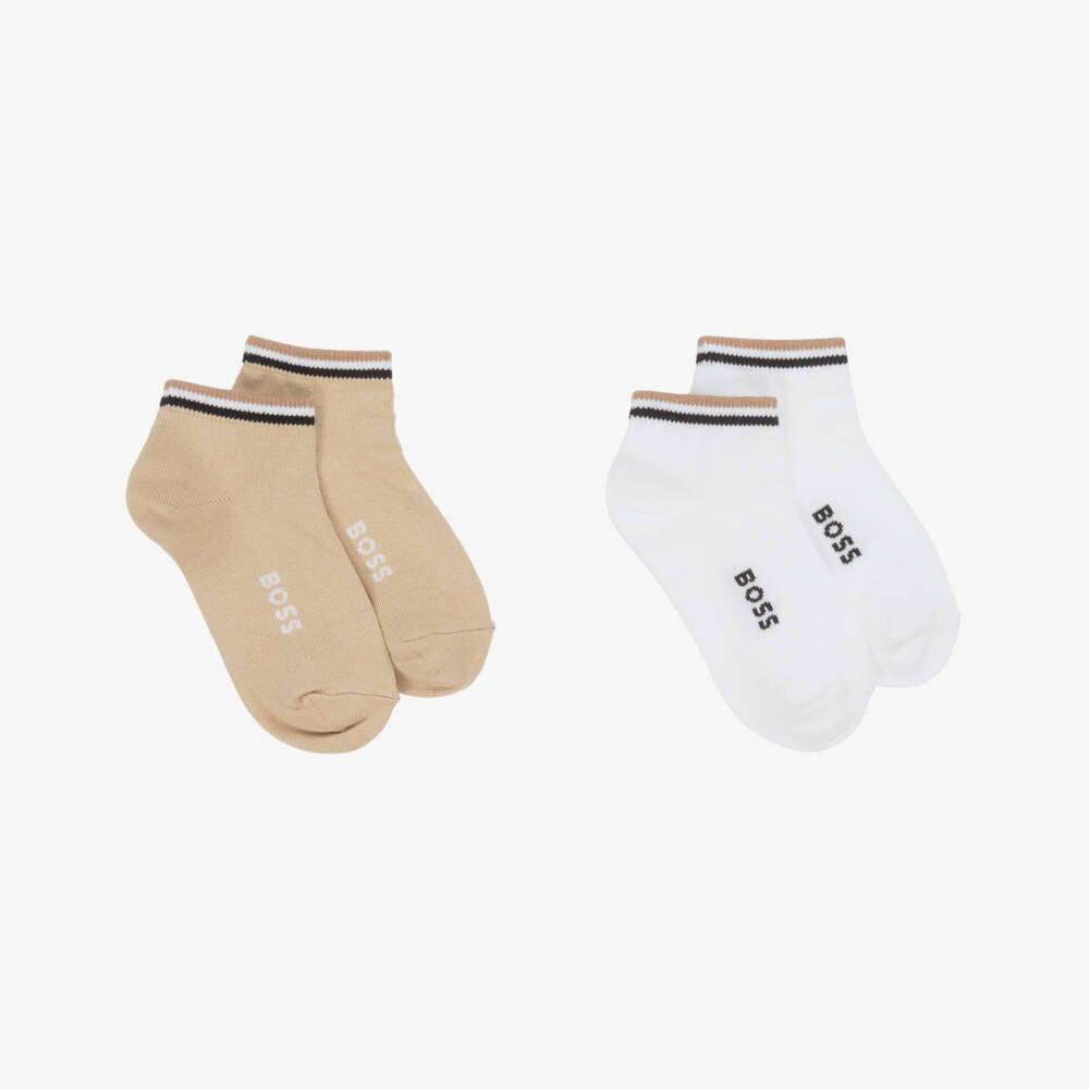 BOSS-Boys Dual-Tone Cotton Socks Set | Childrensalon Outlet