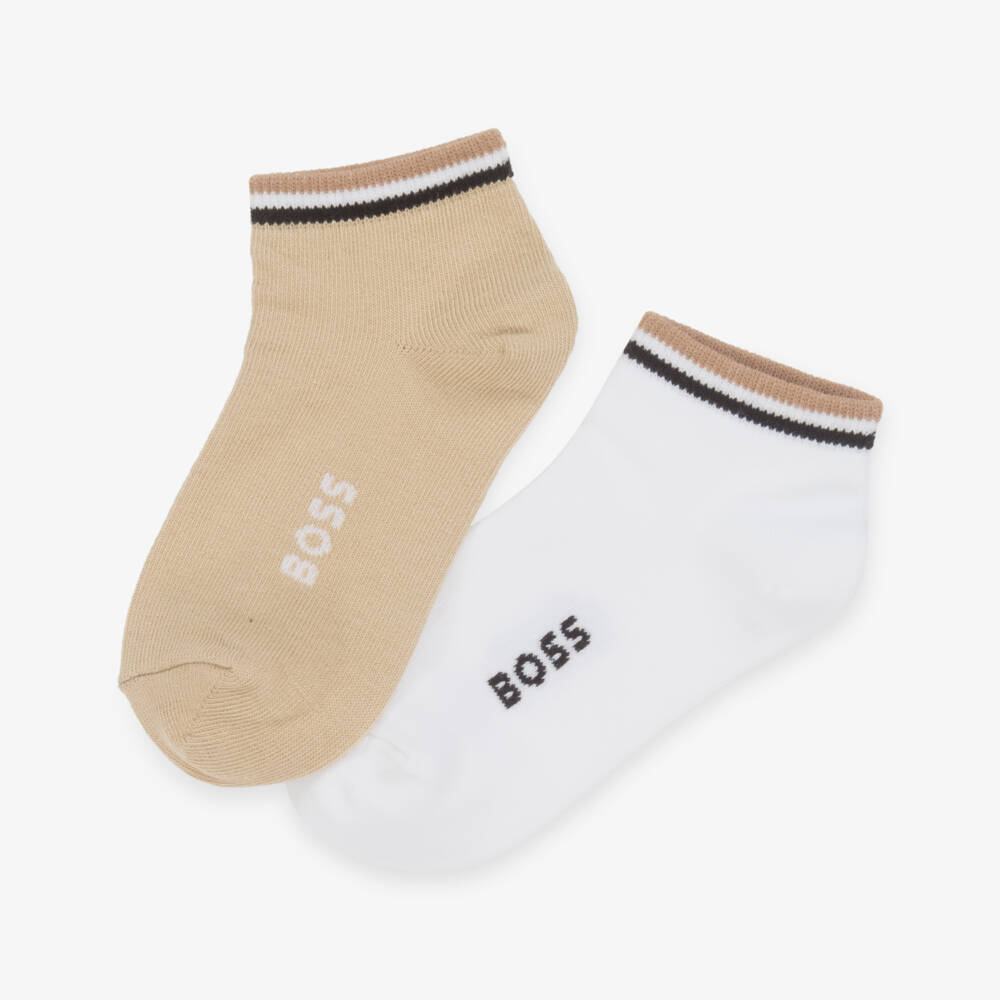 BOSS-Boys Dual-Tone Cotton Socks Set | Childrensalon Outlet