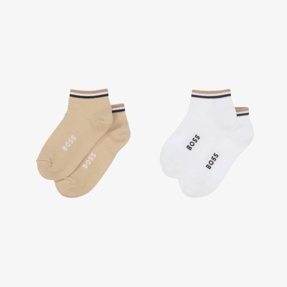 BOSS-Boys Dual-Tone Cotton Socks Set | Childrensalon Outlet