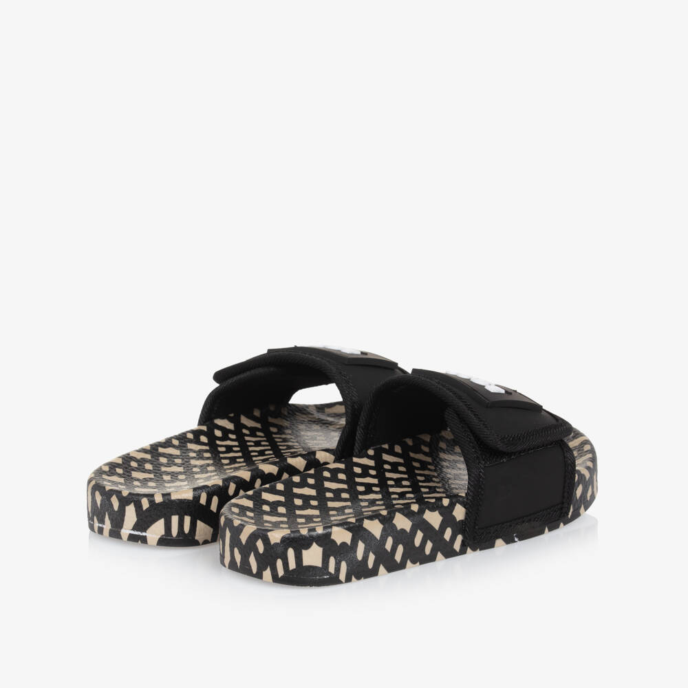 BOSS-Boys Dual-Tone Logo Slip-Ons | Childrensalon Outlet