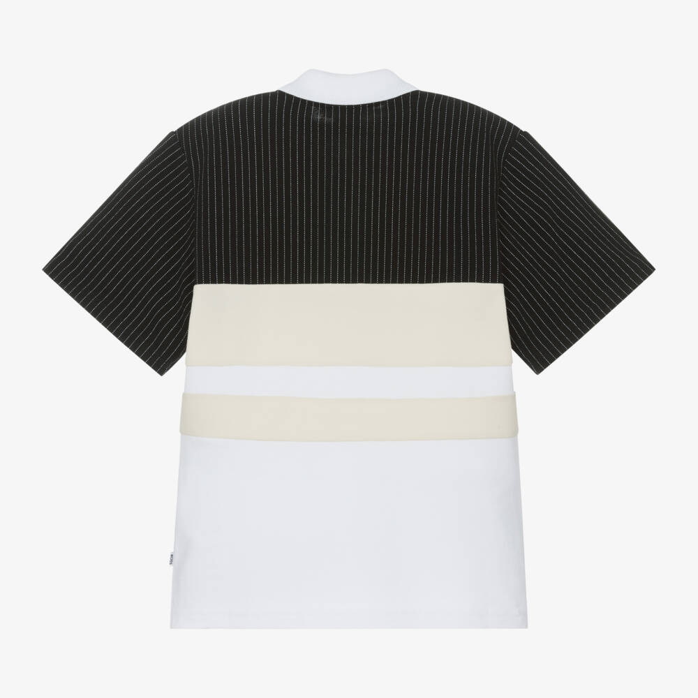 BOSS-Boys Dual-Tone Polo Shirt | Childrensalon Outlet