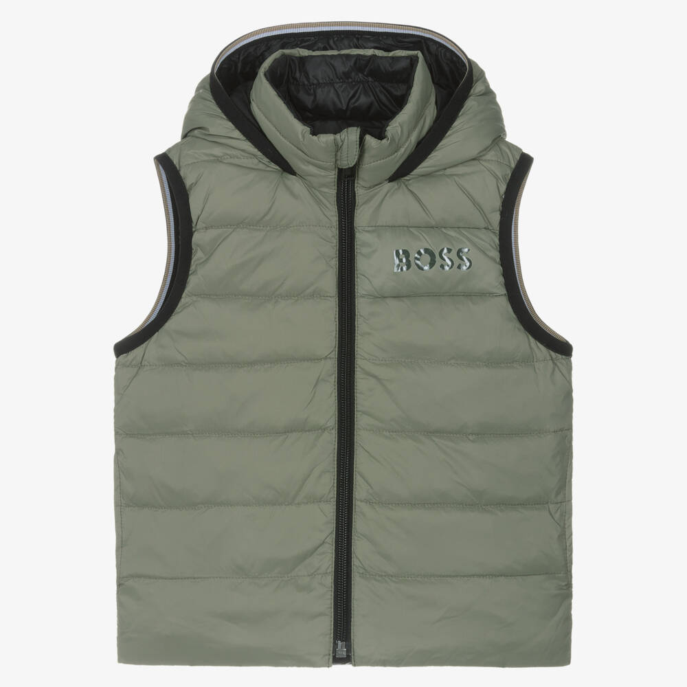 BOSS-Boys Dual-Tone Quilted Vest | Childrensalon Outlet