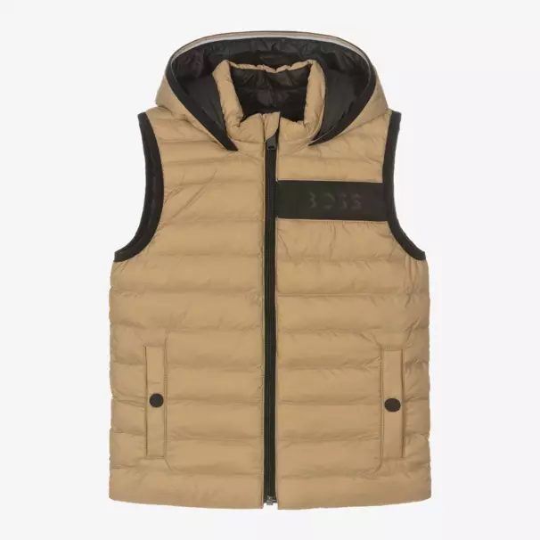 BOSS-Boys Dual-Tone Reversible Gilet | Childrensalon Outlet