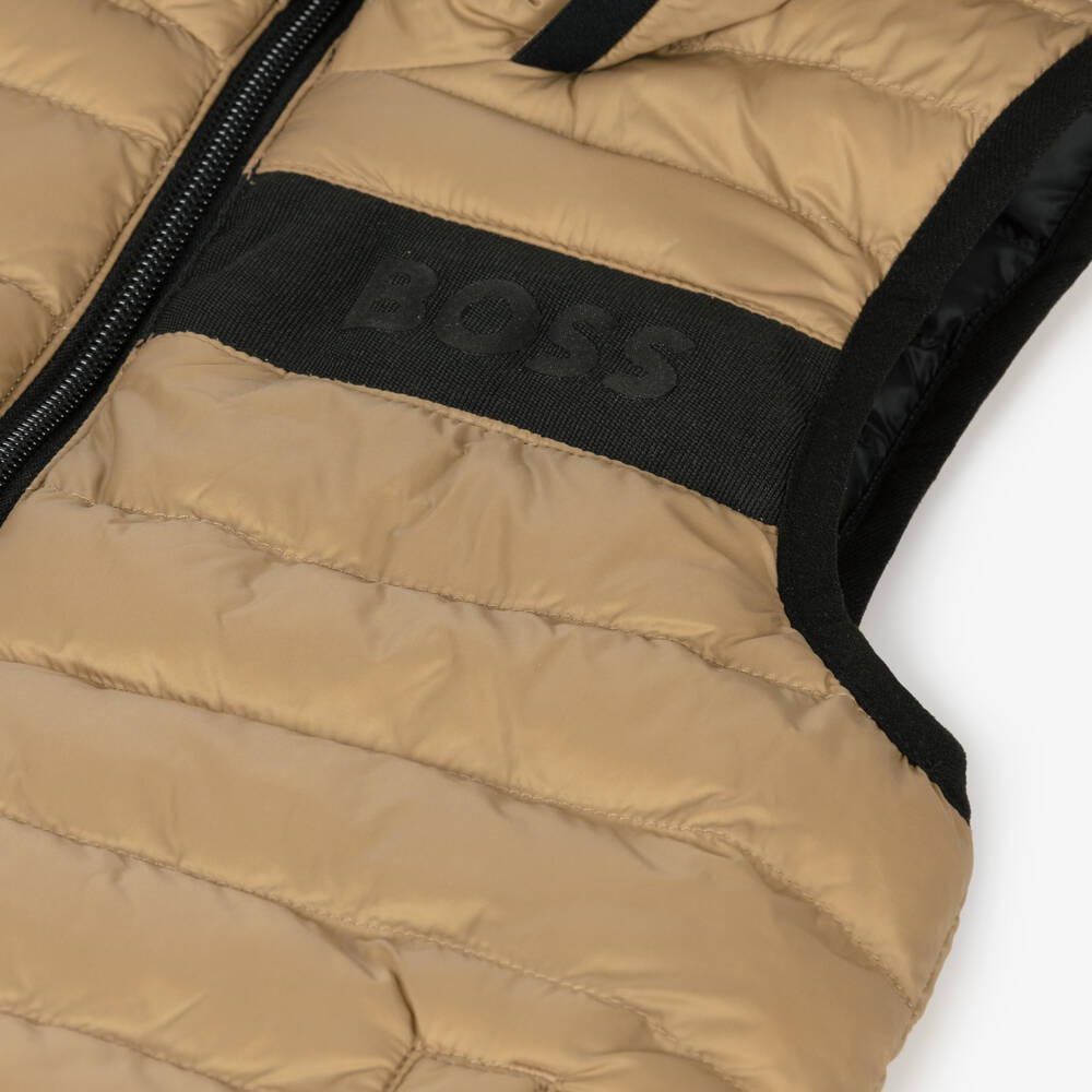 BOSS-Boys Dual-Tone Reversible Gilet | Childrensalon Outlet