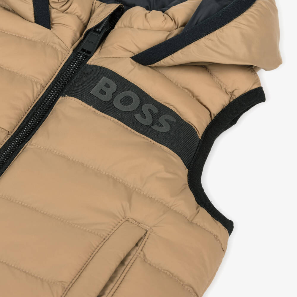 BOSS-Boys Dual-Tone Reversible Gilet | Childrensalon Outlet