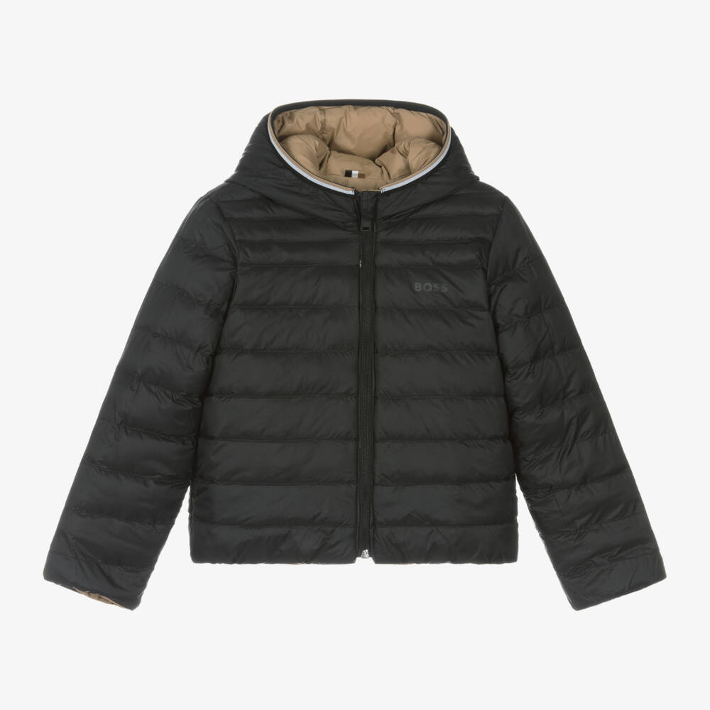 BOSS-Boys Dual-Tone Reversible Jacket | Childrensalon Outlet