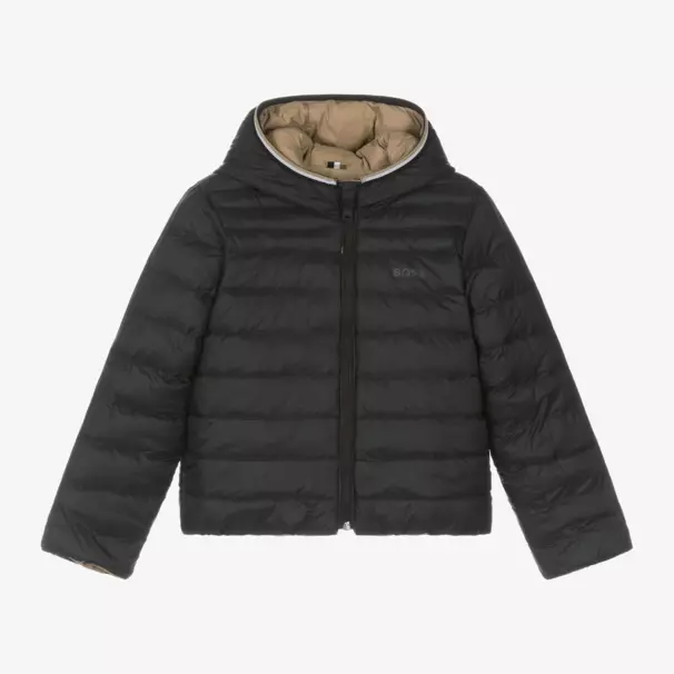 BOSS-Boys Dual-Tone Reversible Jacket | Childrensalon Outlet