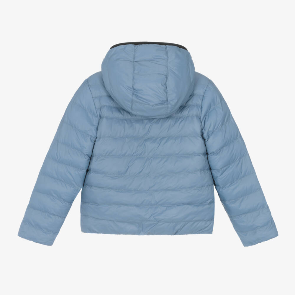 BOSS-Сине-черная двусторонняя куртка-пуховик для мальчиков | Childrensalon Outlet