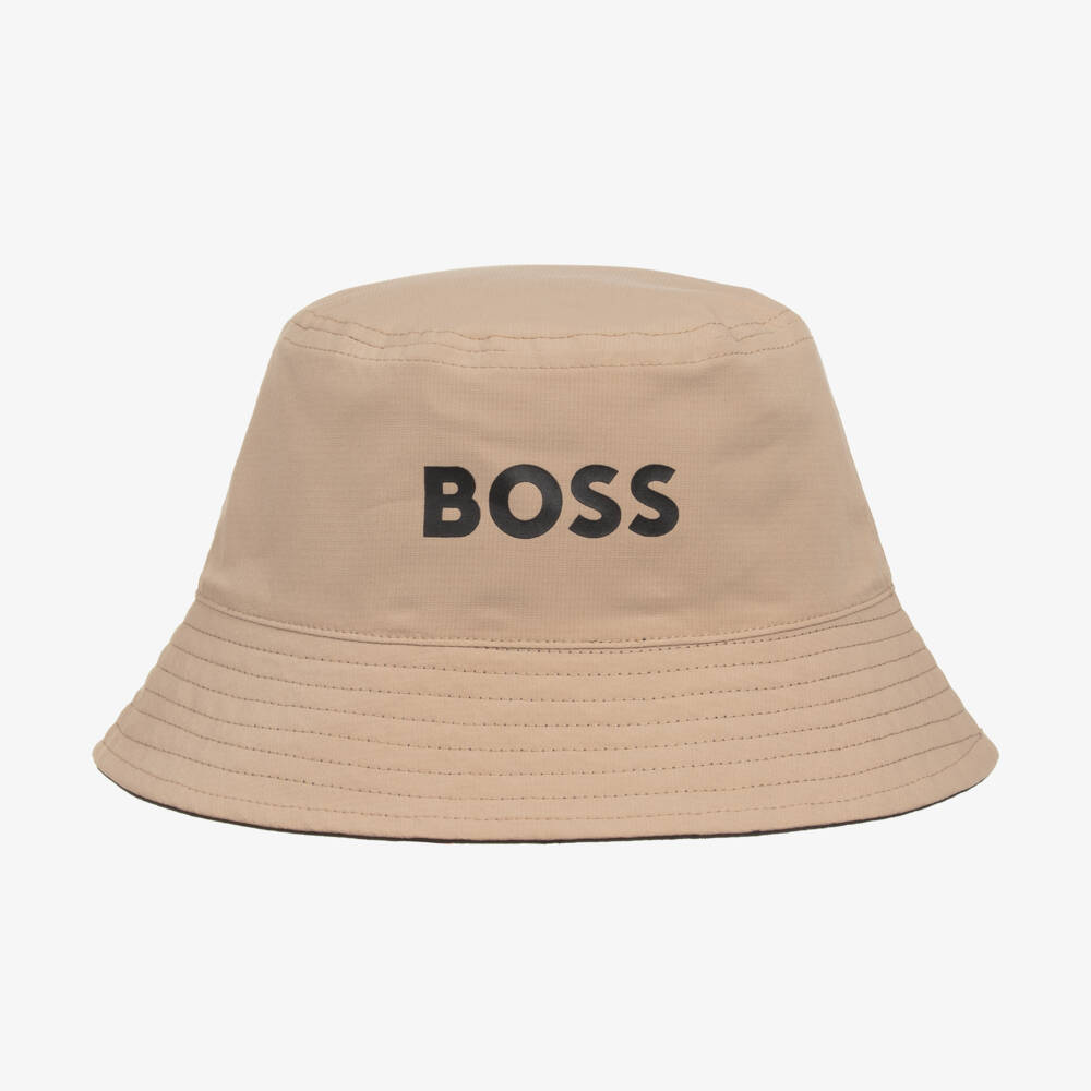 BOSS-Boys Dual-Tone Reversible Sun Hat | Childrensalon Outlet