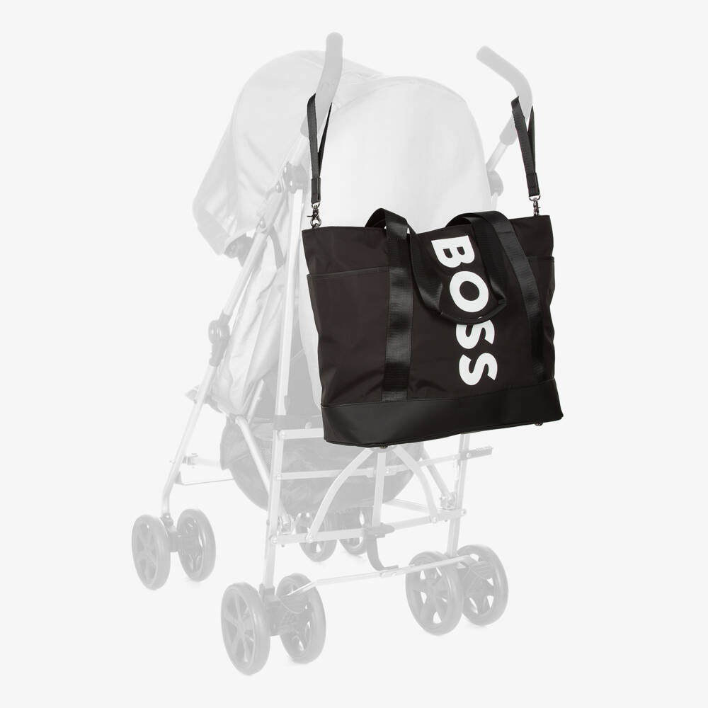 BOSS-Boys Elegant Ebony Diaper Tote | Childrensalon Outlet