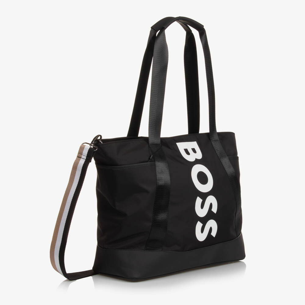 BOSS-Boys Elegant Ebony Diaper Tote | Childrensalon Outlet