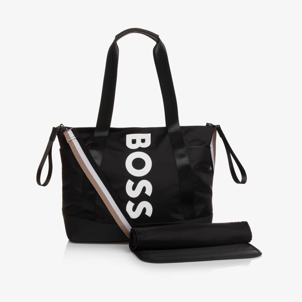 BOSS-Boys Elegant Ebony Diaper Tote | Childrensalon Outlet
