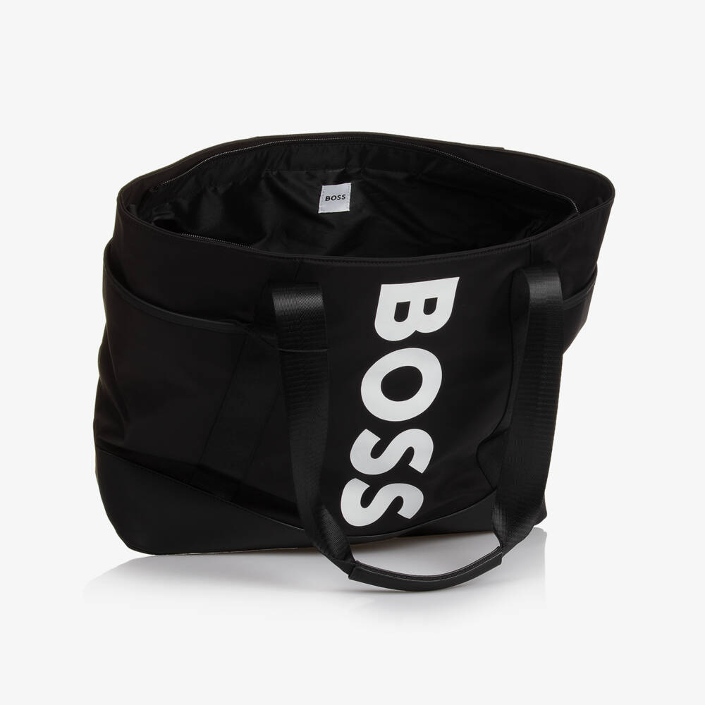 BOSS-Boys Elegant Ebony Diaper Tote | Childrensalon Outlet