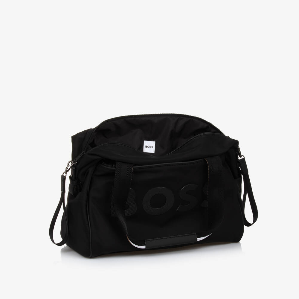 BOSS-Boys Elegant Noir Diaper Tote | Childrensalon Outlet