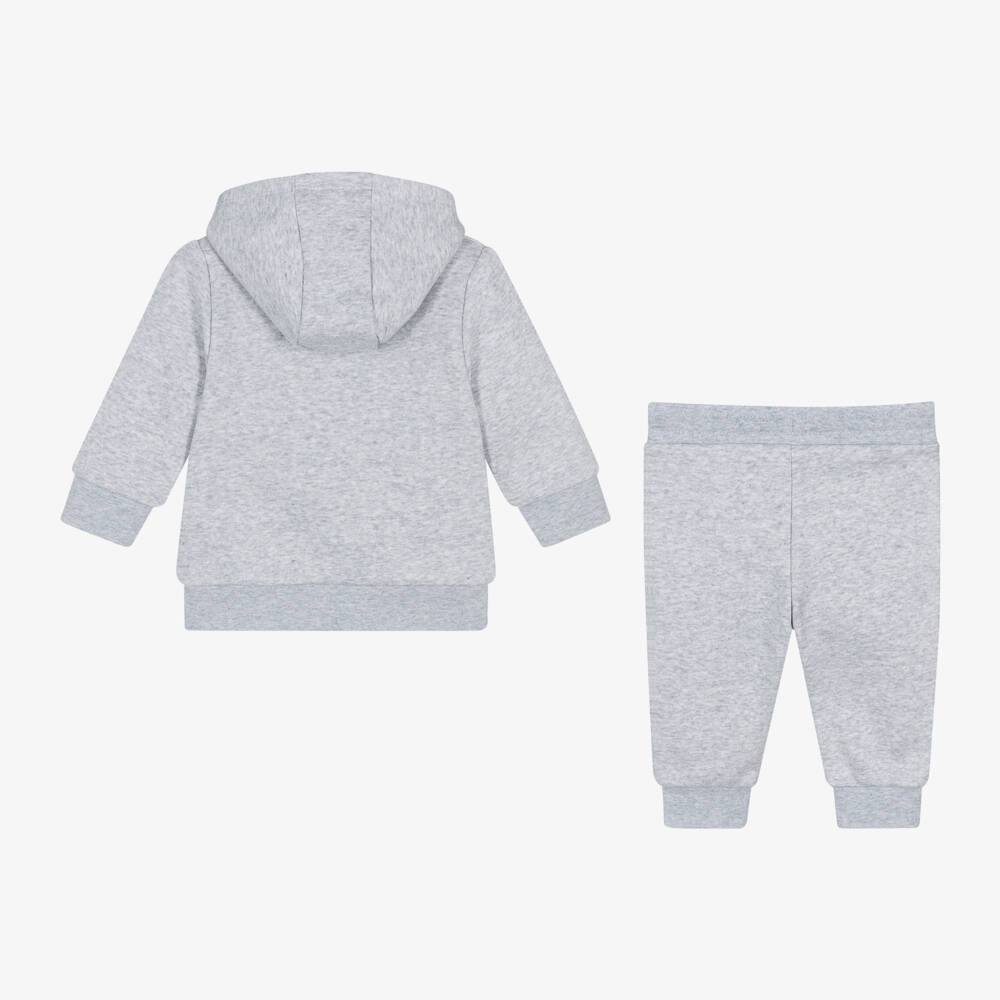 BOSS-Boys Fleecy Grey Tracksuit | Childrensalon Outlet