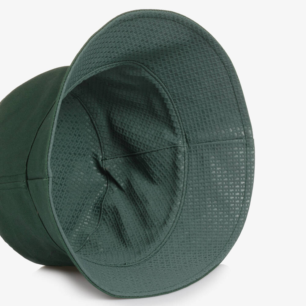 BOSS-Boys Forest Green Reversible Bucket Hat | Childrensalon Outlet