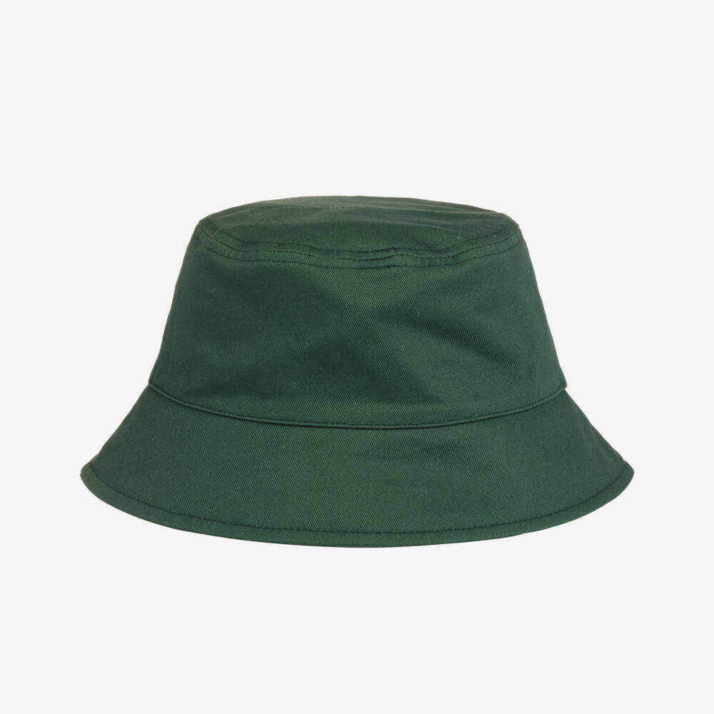 BOSS-Boys Forest Green Reversible Bucket Hat | Childrensalon Outlet