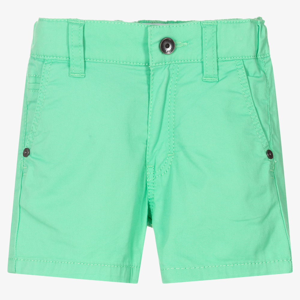 BOSS - Grüne Baumwollshorts für Jungen | Childrensalon