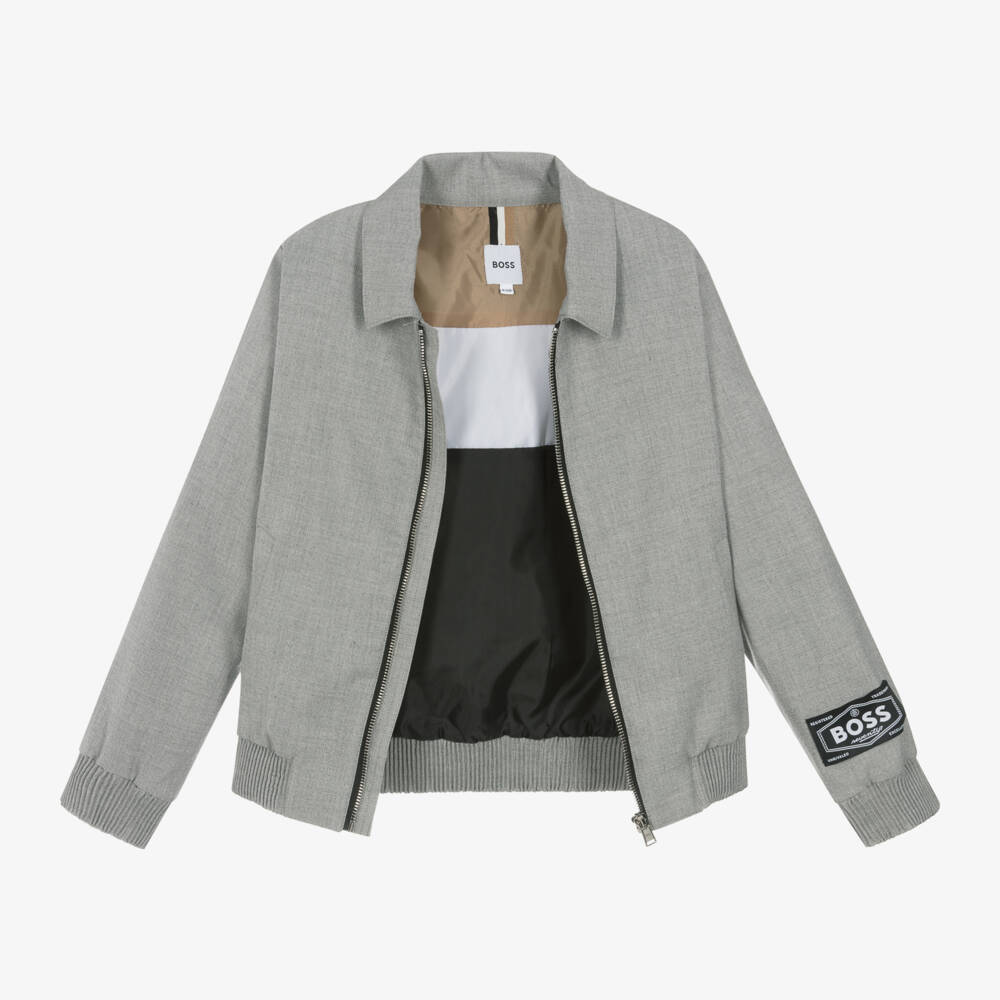 BOSS-Серая куртка Original 1977 для мальчиков | Childrensalon Outlet