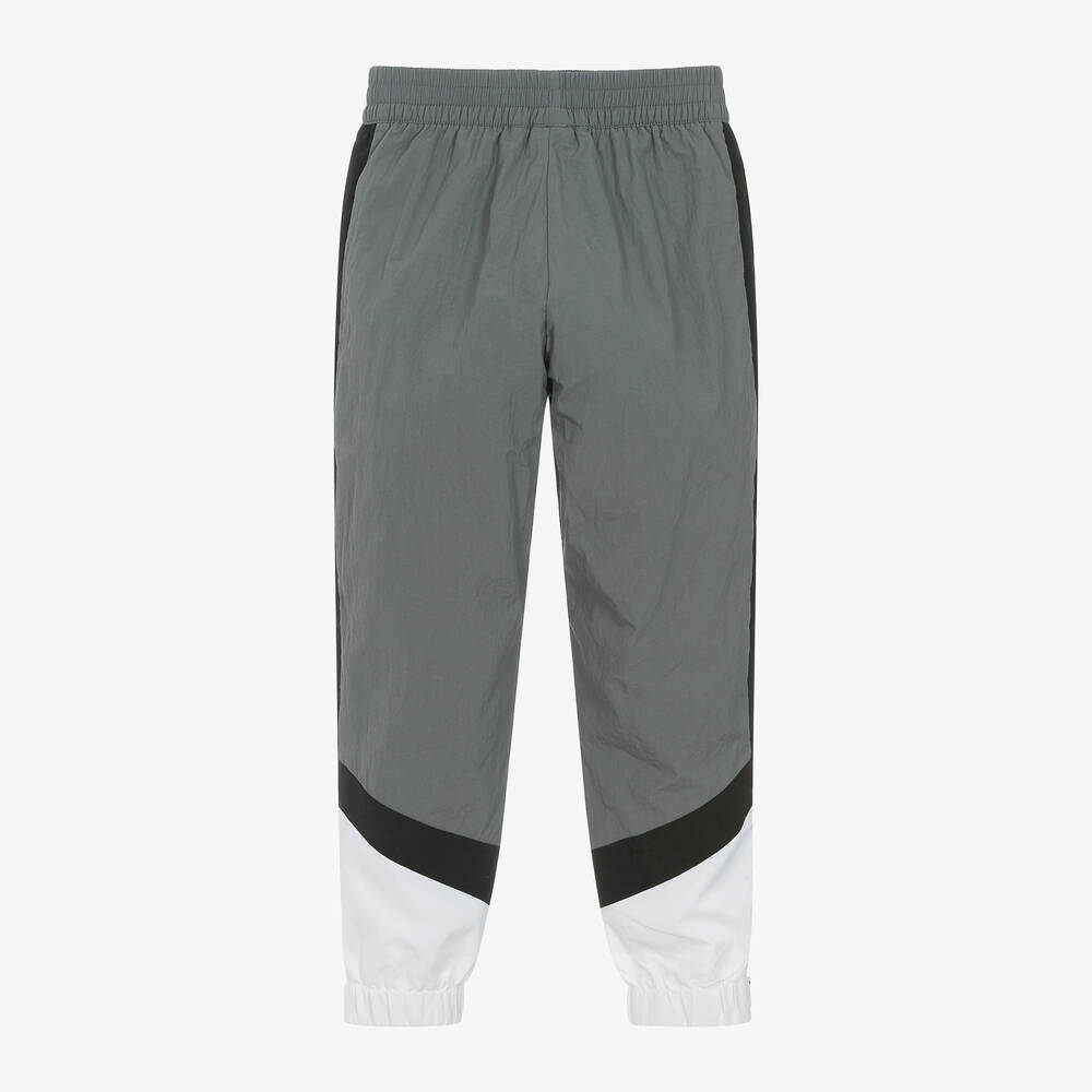 BOSS-Boys Grey Colourblock Joggers | Childrensalon Outlet