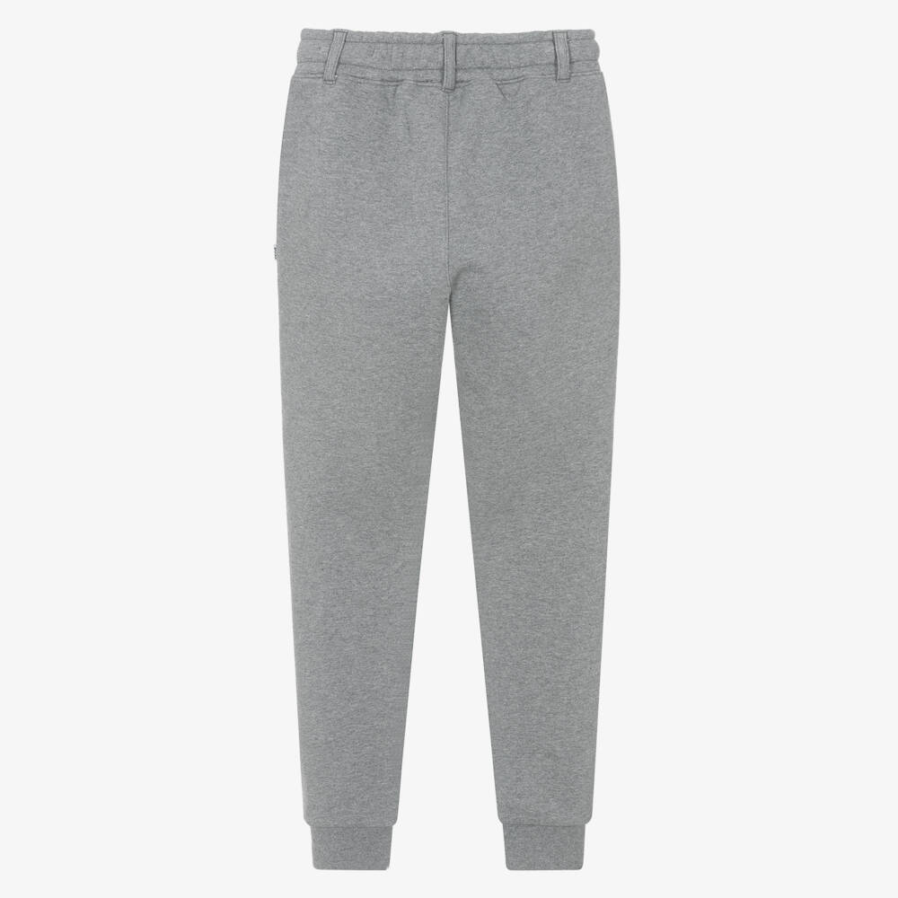 BOSS-Boys Grey Cotton Jersey Jogger Trousers | Childrensalon Outlet