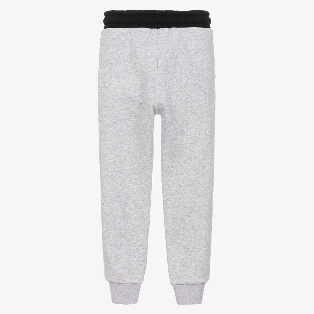 BOSS Pantalon de jogging gris en coton Childrensalon Outlet