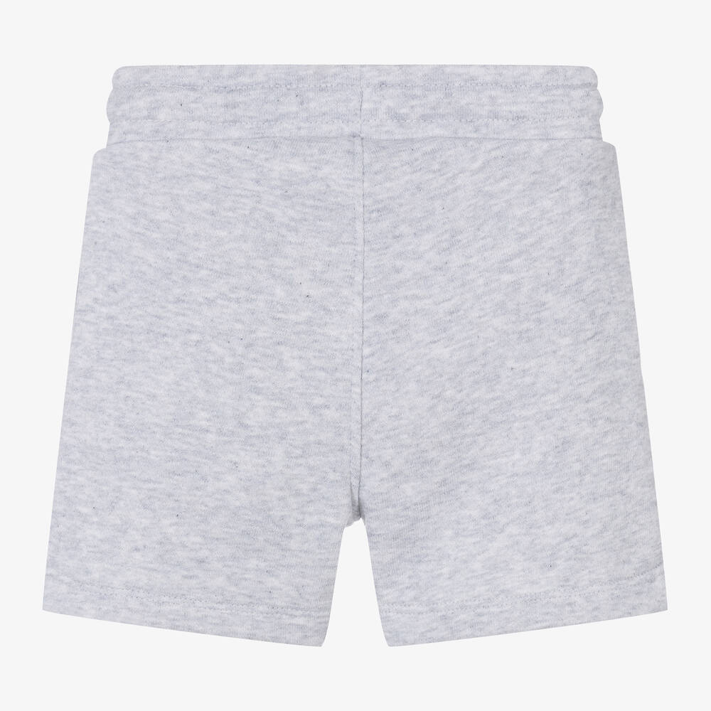 BOSS-Boys Grey Marl Cotton Jersey Shorts | Childrensalon Outlet