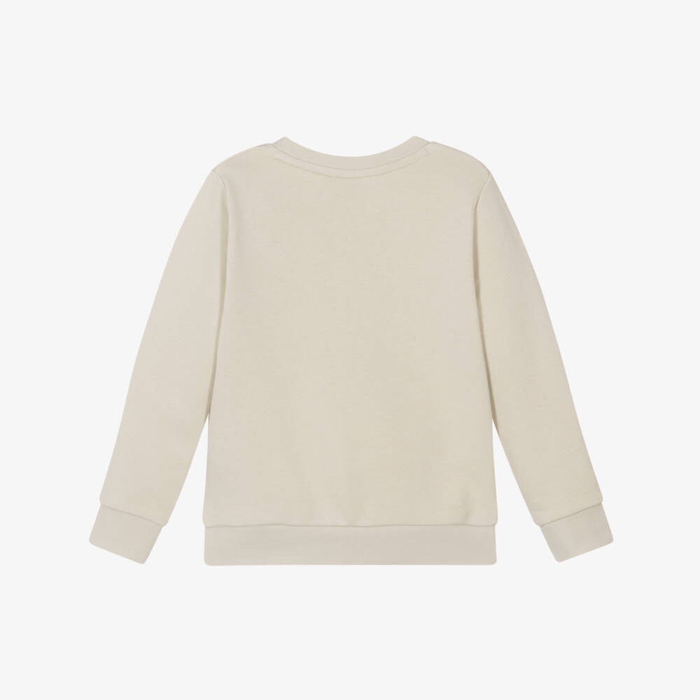 BOSS-Boys Ivory Logo Cotton Blend Top | Childrensalon Outlet