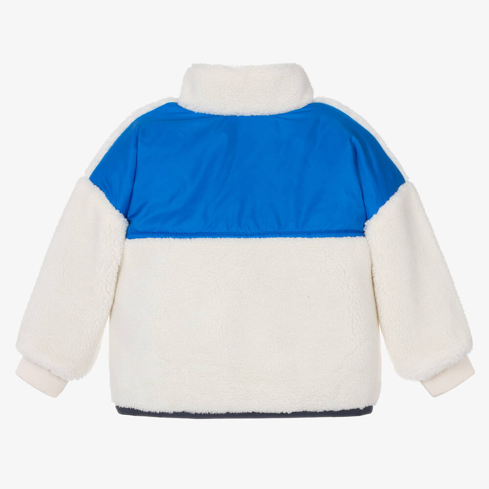 BOSS-Кремовый флисовый свитшот из овчины | Childrensalon Outlet