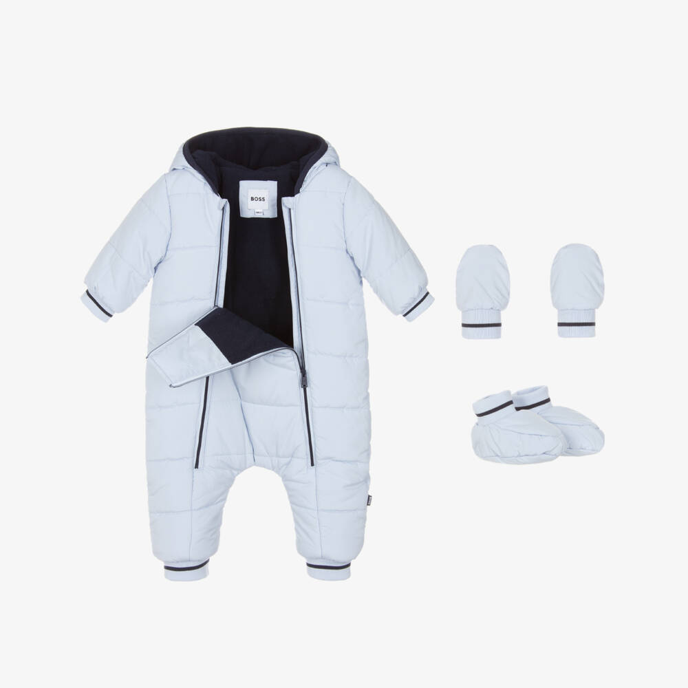 BOSS-Комплект светло-голубого комбинезона для мальчиков | Childrensalon Outlet