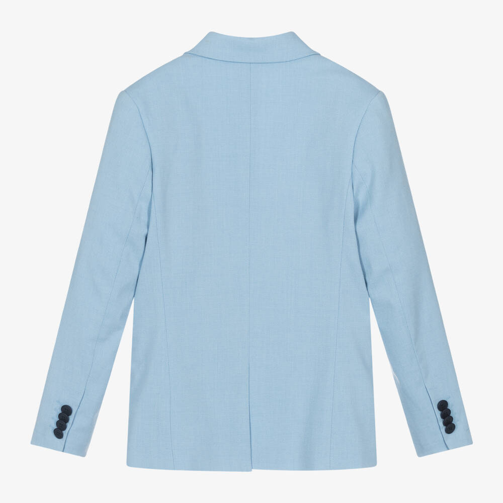 BOSS-Boys Light Blue Tailored Blazer | Childrensalon Outlet