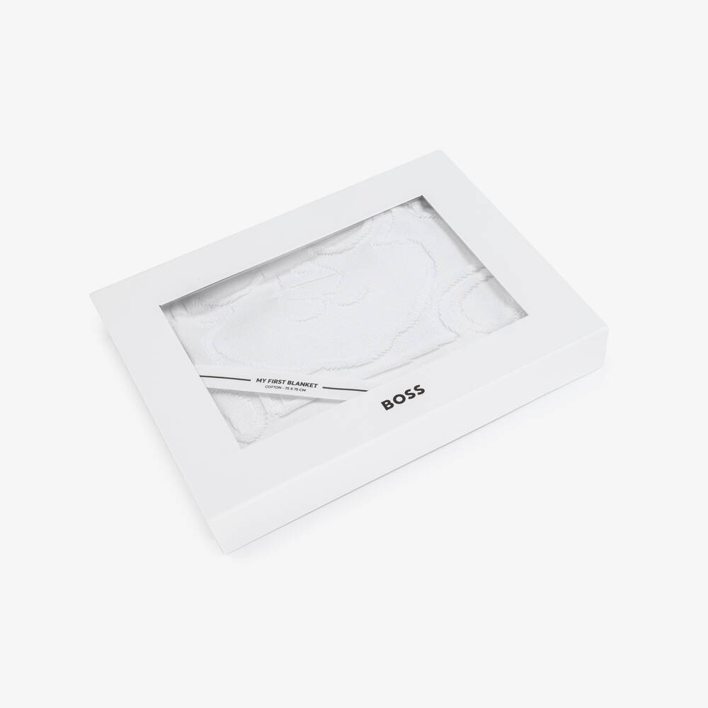 BOSS-Boys Luxurious Ivory Knit Wrap | Childrensalon Outlet