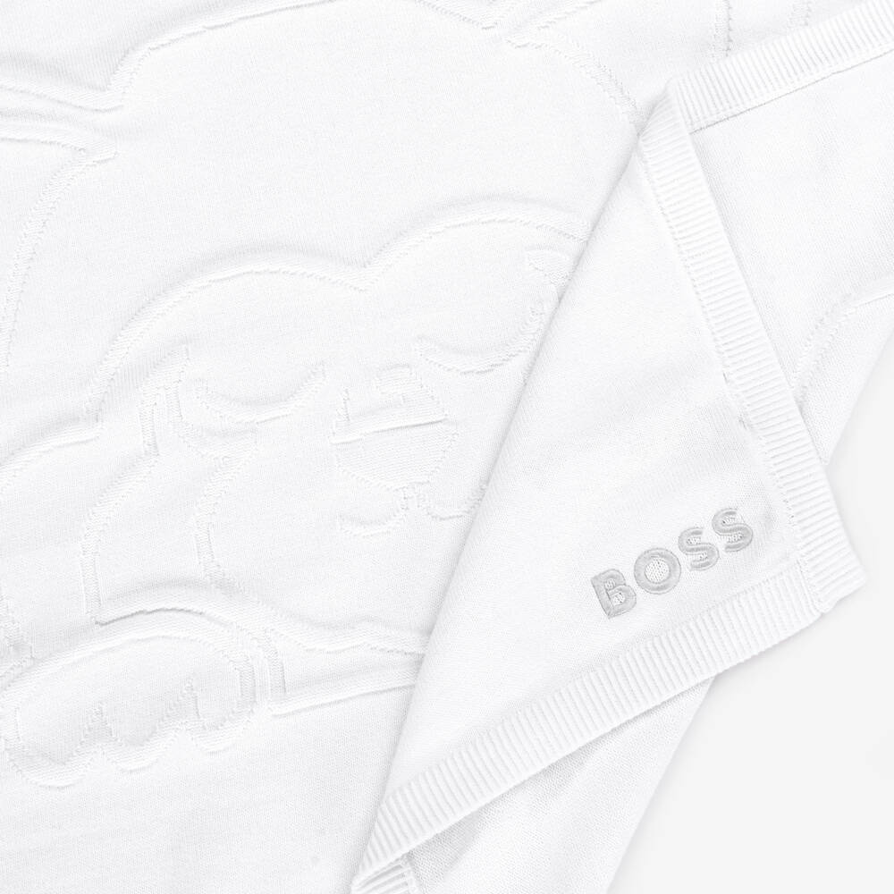 BOSS-Boys Luxurious Ivory Knit Wrap | Childrensalon Outlet