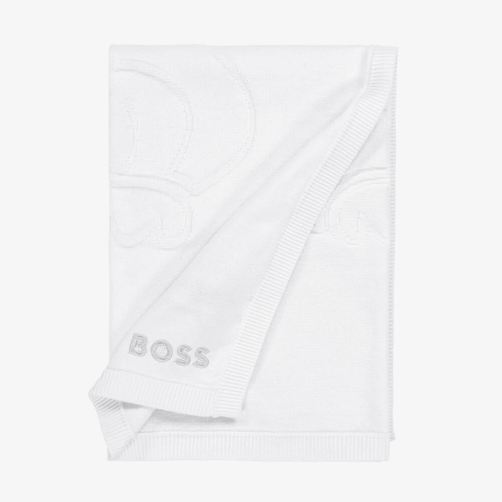 BOSS-Boys Luxurious Ivory Knit Wrap | Childrensalon Outlet