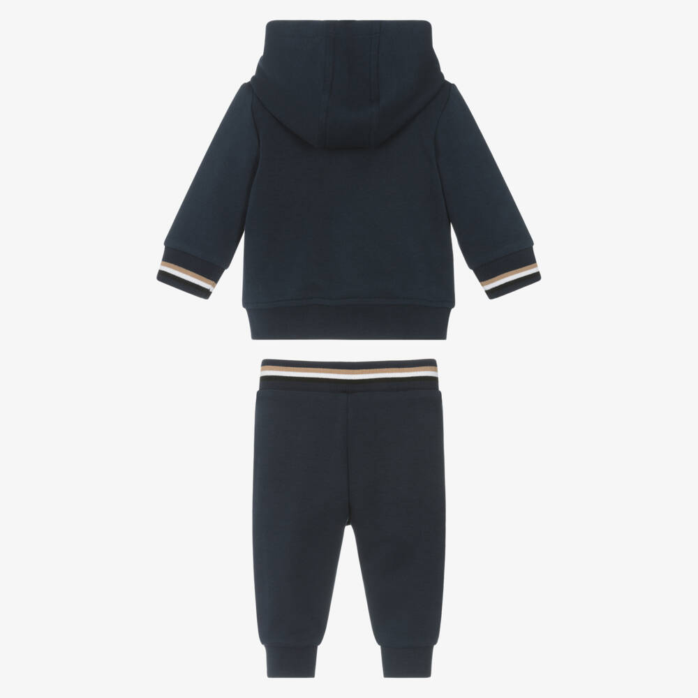 BOSS-Boys Midnight Hooded Zip Tracksuit | Childrensalon Outlet