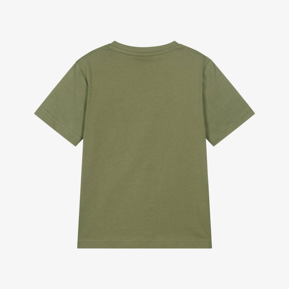 BOSS-Boys Moss Cotton Tee | Childrensalon Outlet