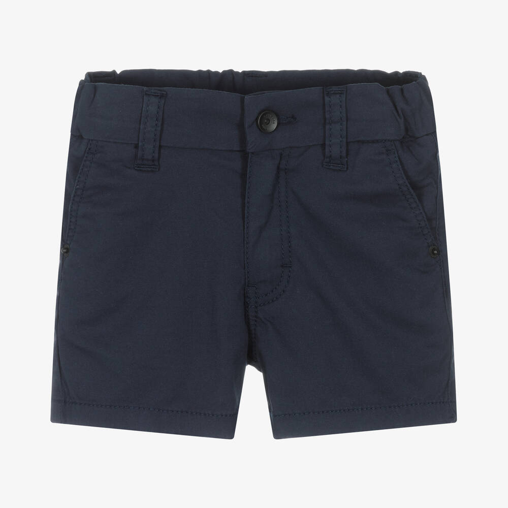 BOSS - Navyblaue Baumwoll-Chino-Shorts | Childrensalon